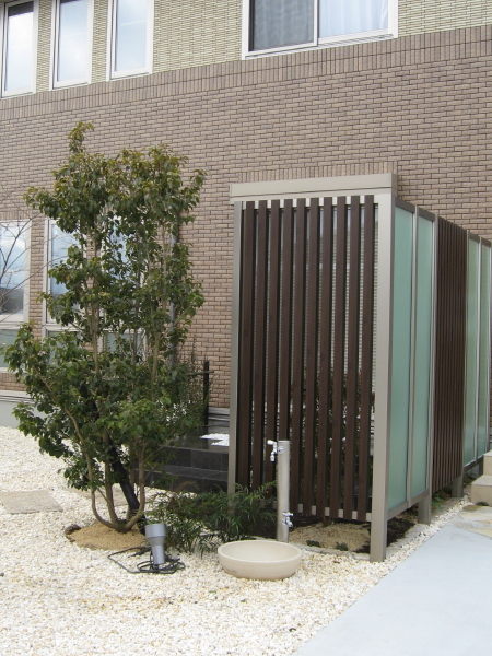 和室前の坪庭　草津市Ｉ様邸