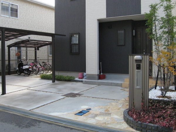 シンプルモダンな外構　守山市Ｔ様邸